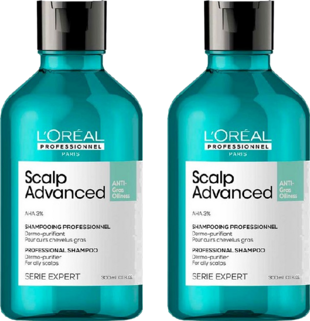 L'OREAL PROFESSIONNEL 巴黎萊雅PRO 水楊酸控油洗髮精, 300ml, 2瓶