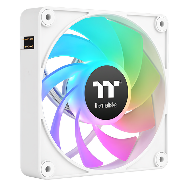 thermaltake 曜越 CT120 EX ARGB 反轉 磁吸快接散熱器 搭配MagForce 2.0技術 提升設備性能 打造驚豔燈光效果, CL-F192-PL12SW-A, 白色, 1組