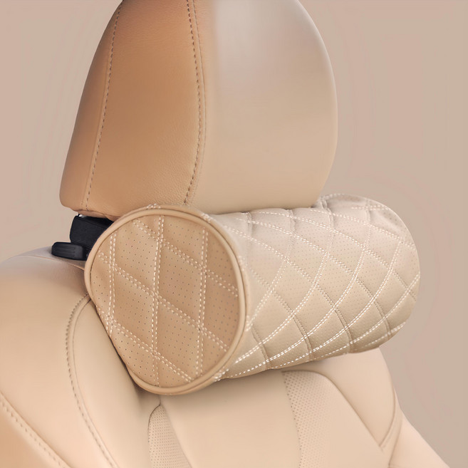 Cartem 感嘆圓筒型頸枕, 1個, 馬鞍棕色