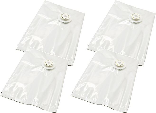 太力TAI LI 全系列真空壓縮袋可重覆使用 加厚款 中平面, 4個裝, 1組