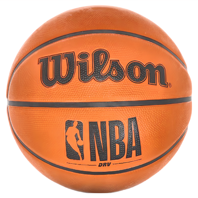 Wilson NBA DRV系列 橡膠 籃球 橘色, WTB9300XB07, 1個