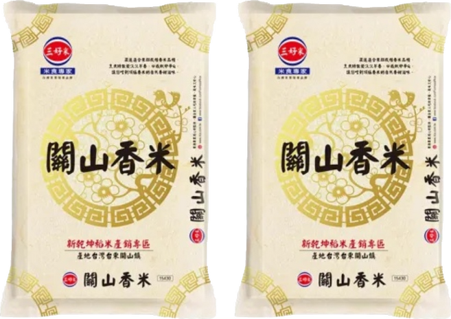 三好米 關山香米, CNS二等, 1.5kg, 2包