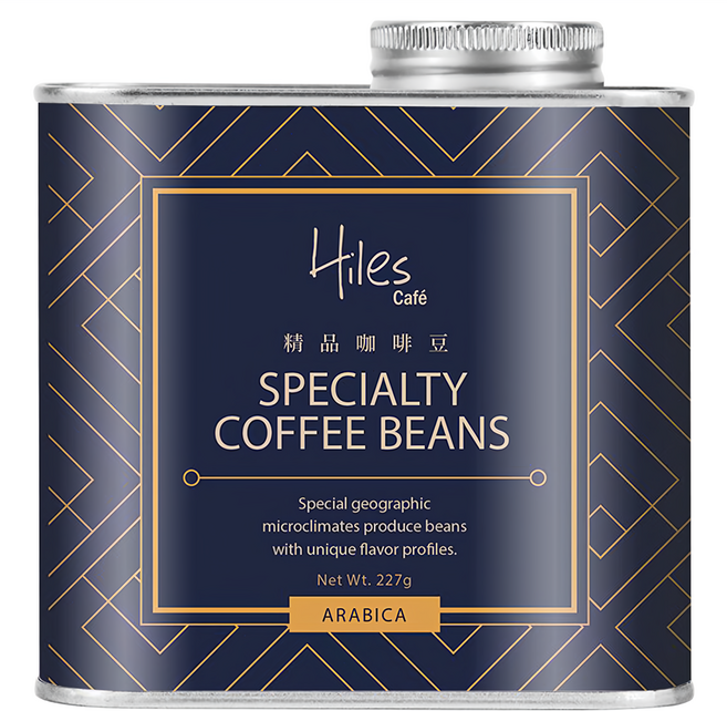 Hiles Cafe 衣索比亞耶加雪菲G1淺中焙 極品阿拉比卡咖啡豆 MO0095 半磅, 阿拉比卡, 227g, 1罐