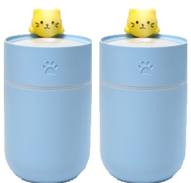 EDISH 壹滴水 萌寵暖光靜音加濕器 138 x 84 x 76mm 103g, X25, 顏色隨機