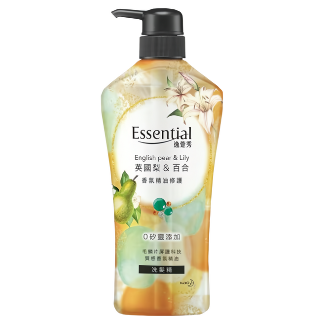 Essential 逸萱秀 台灣公司貨 香氛精油修護 洗髮精 英國梨&百合, 700ml, 1瓶