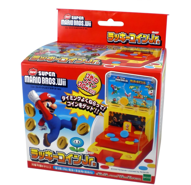 EPOCH 超級瑪利歐兄弟 Super Mario Bros Wii 幸運金幣遊戲玩具, 1盒, 多色