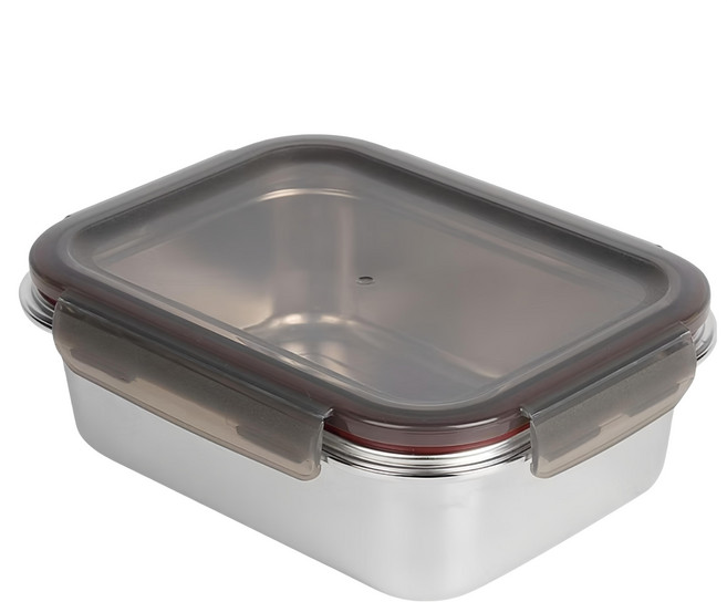 NEREZ 耐樂斯 密雅可微波不鏽鋼保鮮盒 650ml, 1個, 1 個容器 + 1 個蓋子