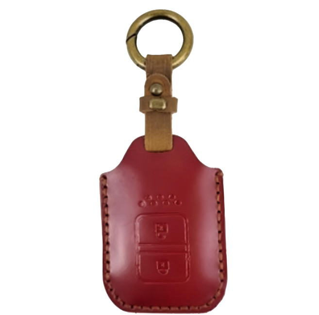 本田用 真皮頭層牛皮手工製作遙控鑰匙包