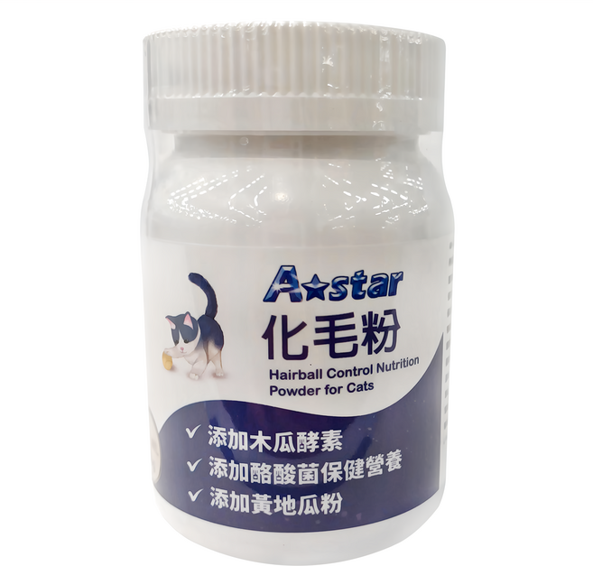 A star 貓用化毛粉 60g, 幫助化毛, 1罐