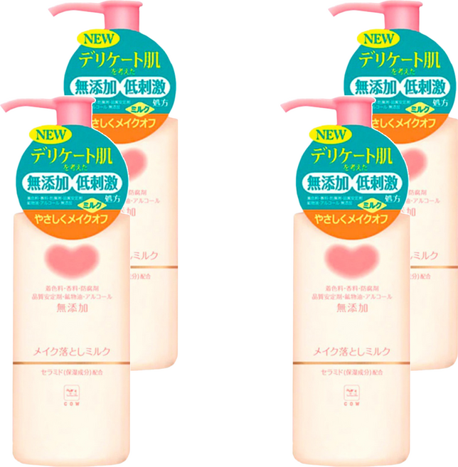 COW STYLE 牛乳石鹼 無添加卸妝乳, 150ml, 4瓶