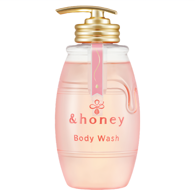 &honey melty蜂蜜綻嫩淨白喚膚沐浴露 玫瑰, 500ml, 1瓶