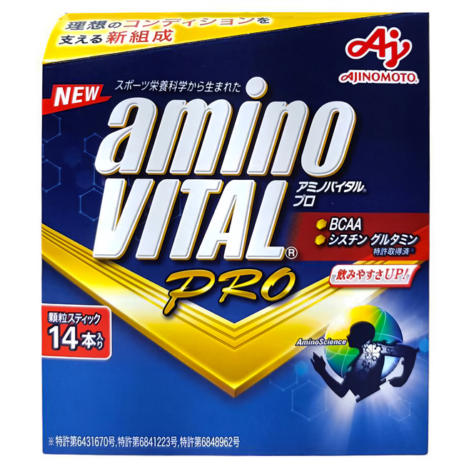 AJINOMOTO 味之素 aminoVITAL PRO 專業級胺基酸 14包, 4.4g, 1盒