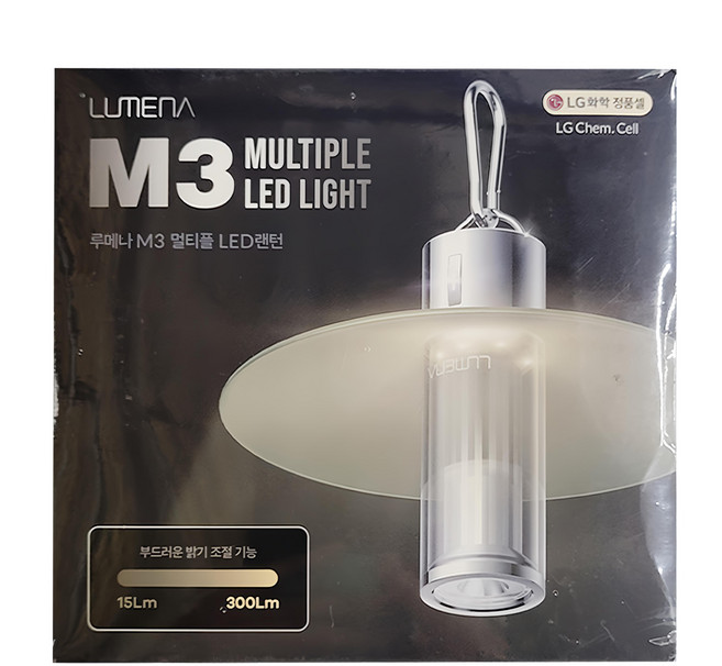 Lumena M3 多功能LED燈 附收納袋 + TYPE-C充電線 + 燈罩 + D型扣三腳架 + 保證卡 34 x 34 x 102mm 95g, 太空銀, 1個