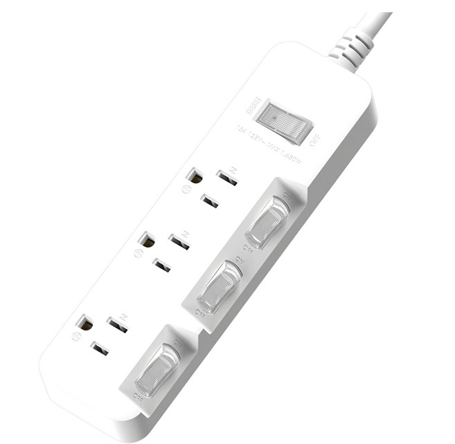 iPlus 保護傘 4切3座3P延長線 PU-3436-6-N, 1.8m, 白色, 1條