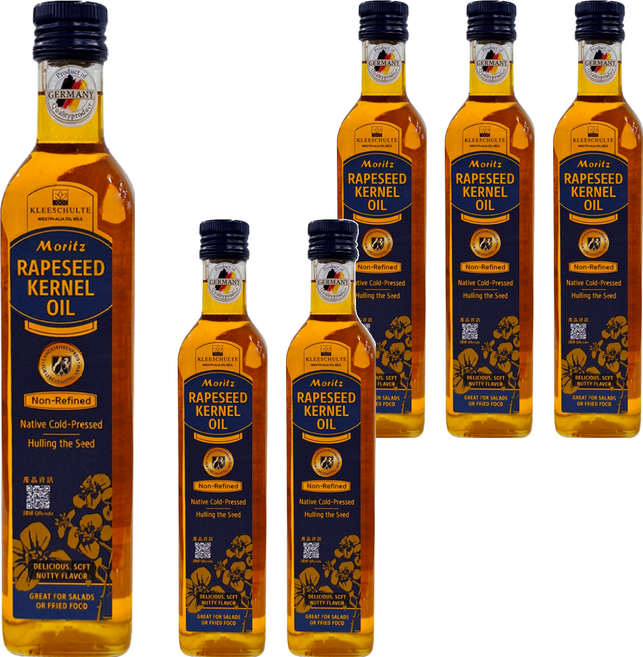 Moritz Oils 冷壓初榨菜籽仁油, 500ml, 6瓶