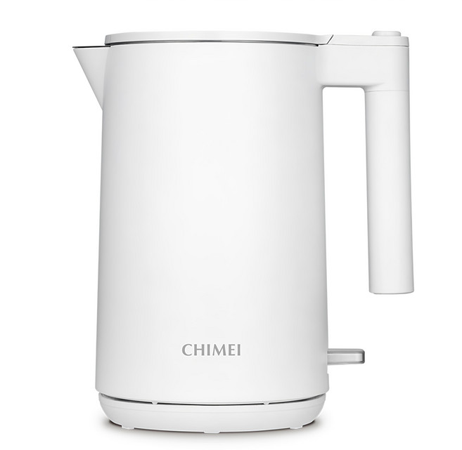 CHIMEI 奇美家電 304不鏽鋼雙層防燙快煮壺 1.5L 雲朵白, KT-15SP01