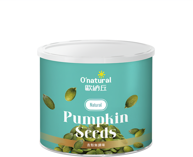 O'natural 歐納丘 純天然南瓜子, 200g, 1罐