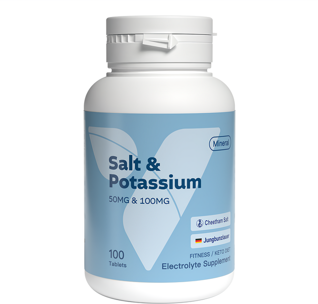 YOURVITA 機能型鹽鉀錠 100顆, 1罐