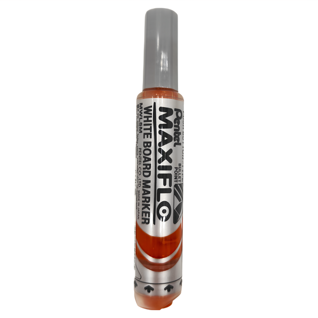 Pentel 飛龍文具 Maxiflo 白板筆, 橙色, 12支