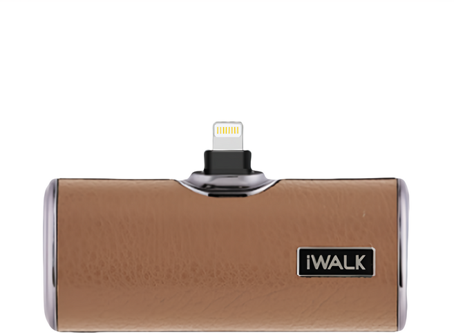 Iwalk Battery 皮革口袋4代行動電源 4500mAh Lightning 原廠保固, DBS4500L, 咖啡色