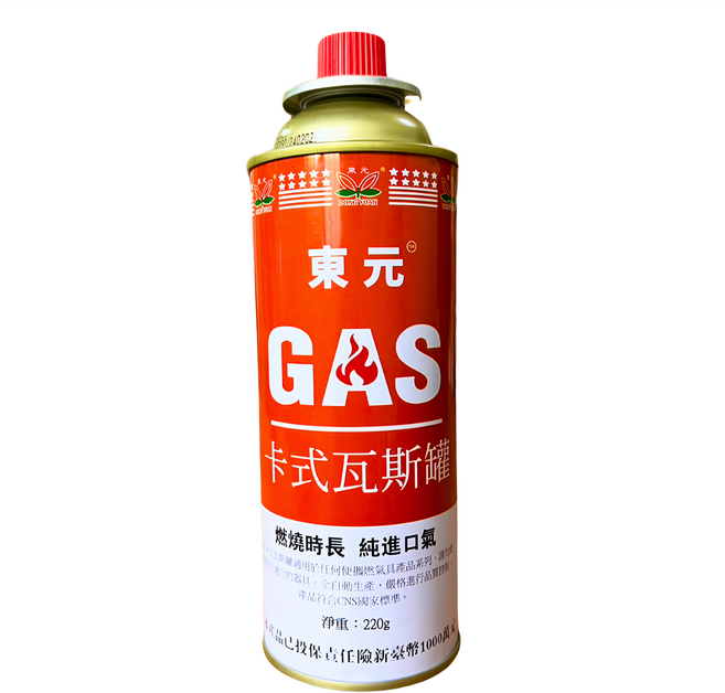 東元 卡式瓦斯罐 BE-0192, 220g, 6瓶