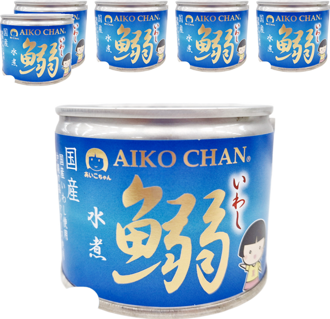 AIKO CHAN 伊藤食品 水煮沙丁魚罐, 190g, 6罐