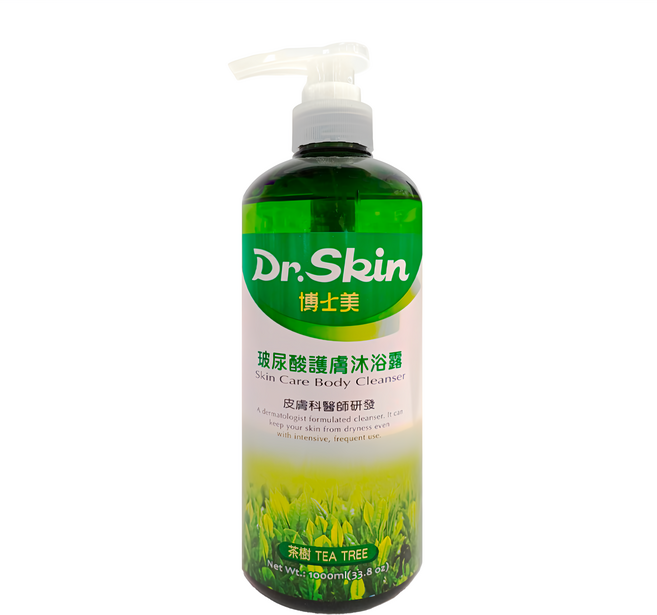 Dr.Skin 皮博士 博士美玻尿酸護膚沐浴露 茶樹, 1L, 1瓶