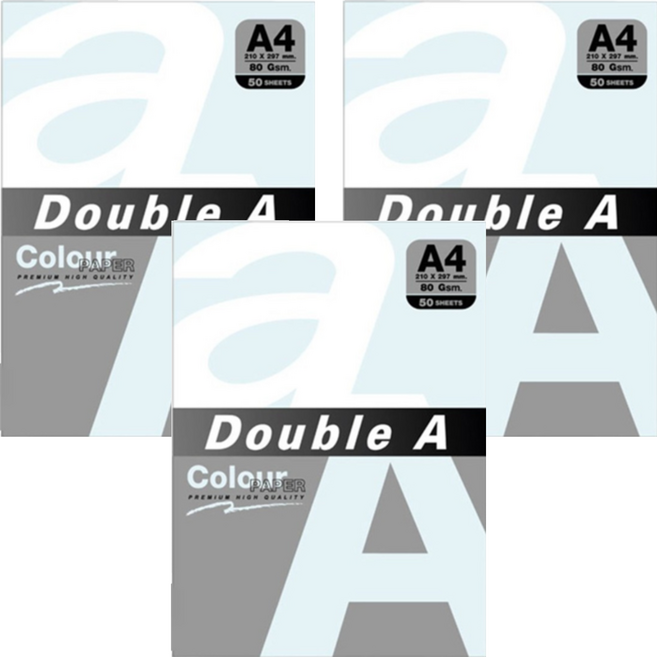 Double A 彩色影印紙 彩虹包 80g, A4, 150張