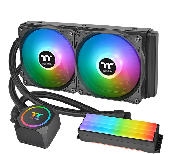 thermaltake 曜越 Floe RC240 CPU&記憶體 AIO, 黑色, 1個