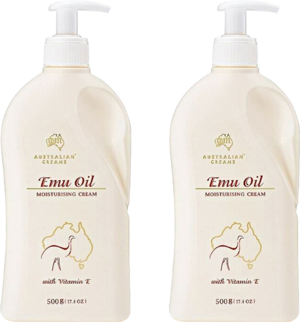 g and m 鴯鶓油滋潤保濕霜, 2瓶, 500ml