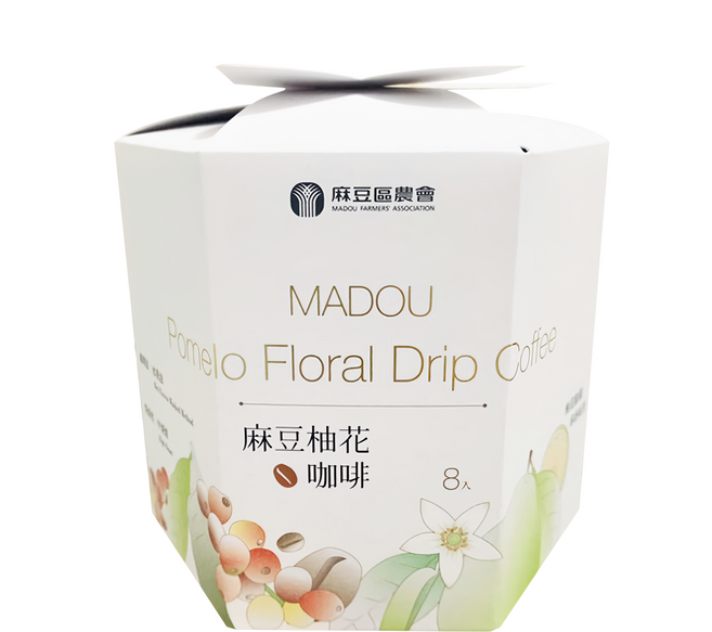 麻豆區農會 柚花濾掛咖啡, 10g, 8包, 1盒