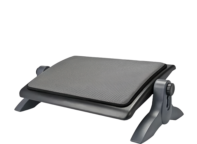 AIDATA 愛得他 人體工學發泡軟墊腳踏板 FR-1002-GY-AID 54 x 37 x 17cm, 黑灰色