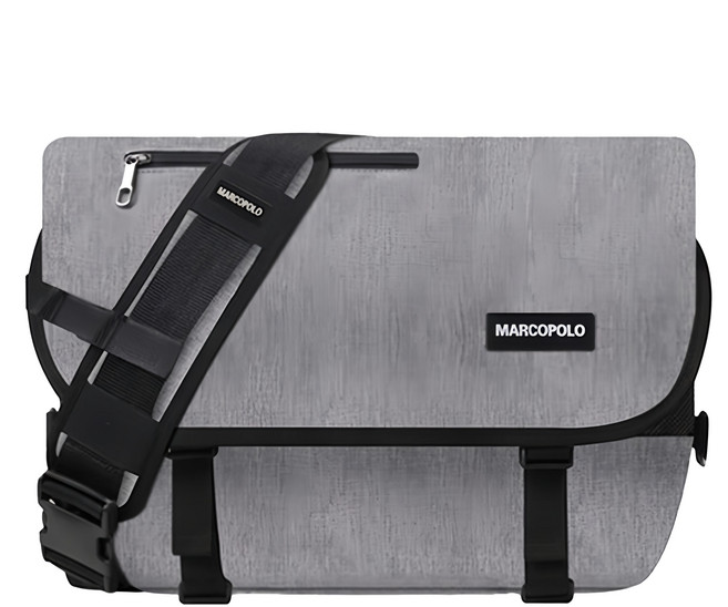 MARCO POLO 素色防水郵差包 MP4009 灰色 40 x 10 x 30cm