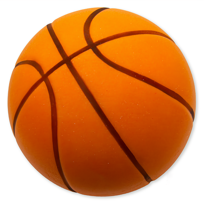 OhBabyLaugh 愛笑寶 3D線條靜音7號球 24cm, 1顆, 橘色