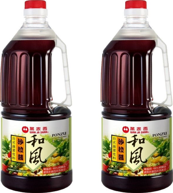 萬家香 和風沙拉醬, 1.5L, 2瓶