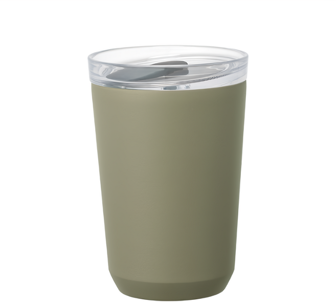 KINTO TO GO TUMBLER 保溫隨行杯 栓蓋版, 灰綠色, 360ml, 1個