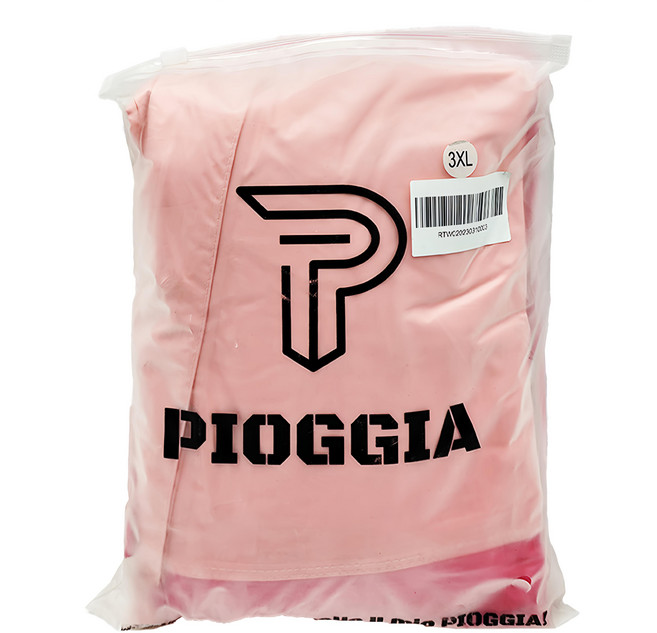 PIOGGIA 時尚撞色 斜開杜邦雨衣