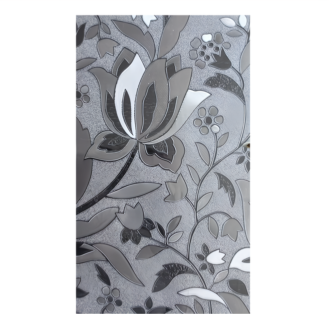 半島良品 抗UV防曬靜電貼窗貼, 芙蓉花