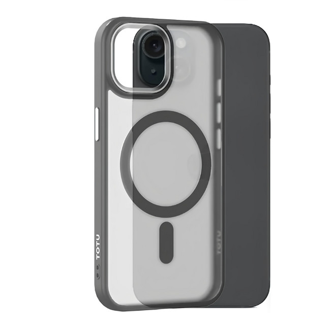 TOTU 拓途 金盾系列 手機 磁吸合金框 保護殼 iPhone 15 Pro 防摔 MagSafe Compatible 金盾黑