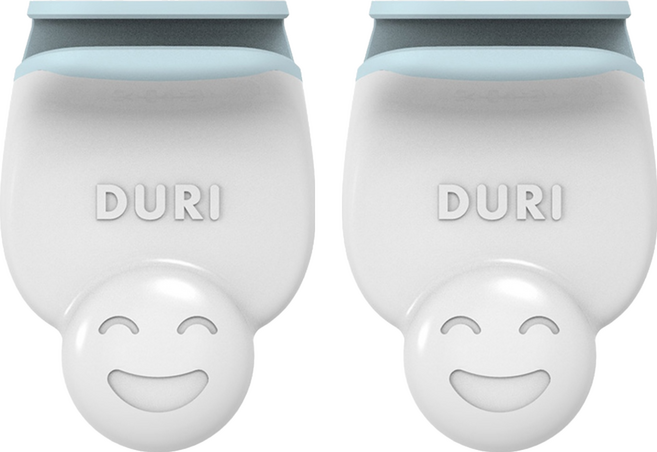 DURI 不沾手馬桶提蓋器 2個, 白色 + 淺藍色