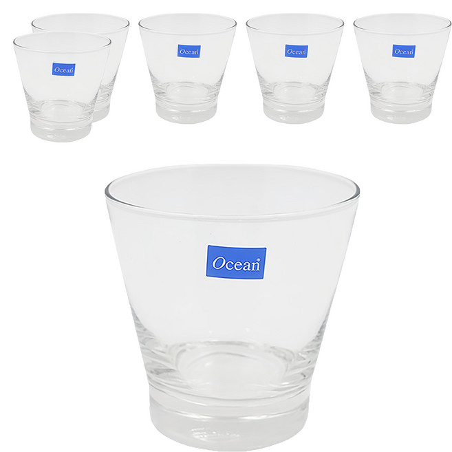 Ocean Glass Studio威士忌杯 Set 6入 造型簡約 大方美觀 使用無鉛玻璃 透亮無雜質