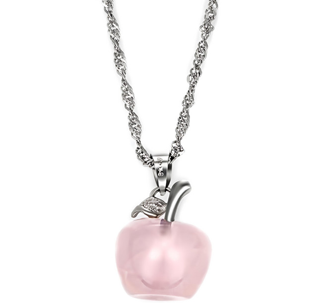 馥瑰馨盛 小蘋果粉晶項鍊