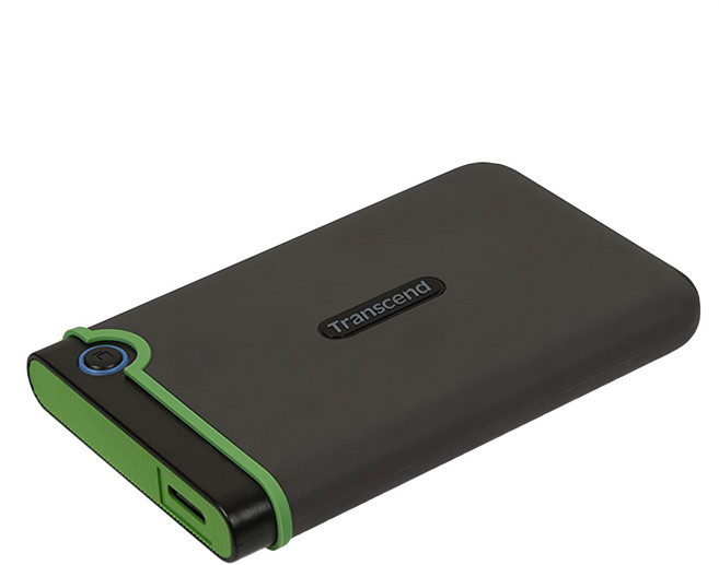 Transcend 創見 StoreJet 25M3 2TB 外接式硬碟 軍規三層抗震 AES資料加密 單鍵自動備份, 25M3G, 1個, 綠色