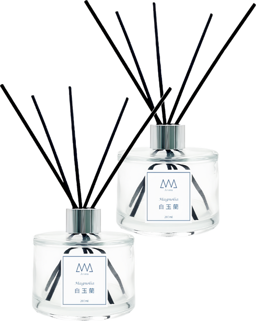 ANA Aroma 玻璃擴香瓶, 白玉蘭, 200ml, 2瓶