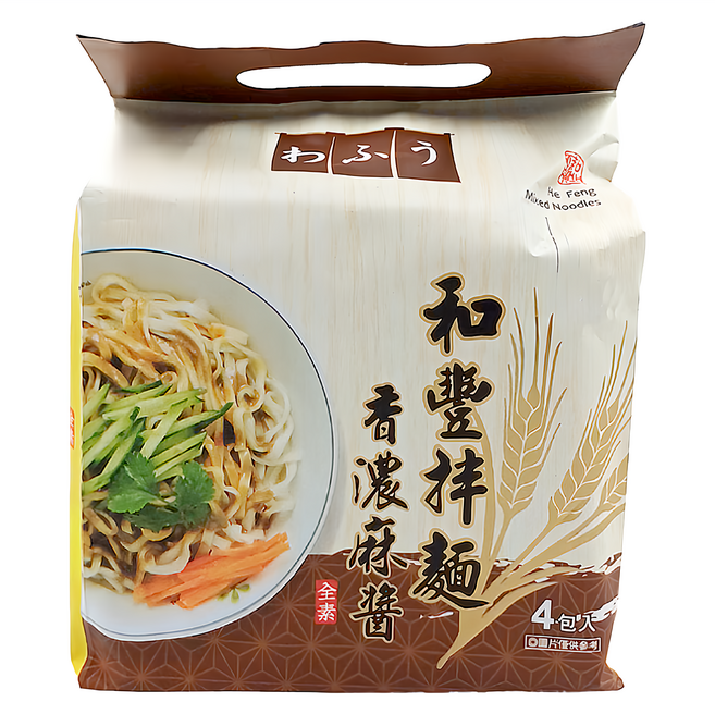 和豐拉麵 香濃麻醬拌麵, 4包