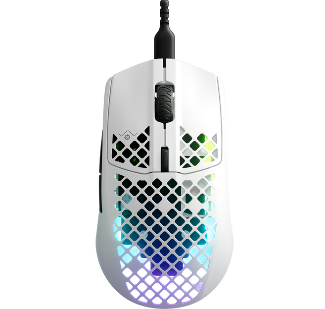 steelseries 賽睿 Aerox 3 電競 Wired 滑鼠 Snow 雪白色 8 500 DPI