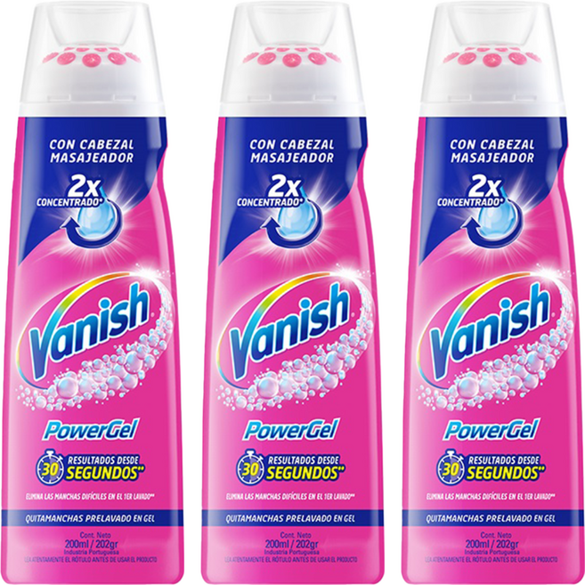 Vanish 漬無蹤 碧蓮第二代 衣物去漬凝膠, 200ml, 3瓶
