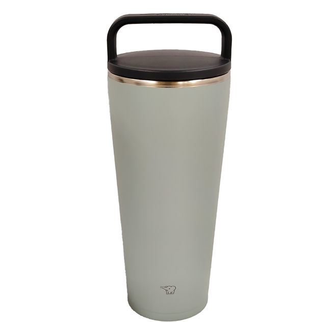 ZOJIRUSHI 象印 大容量吊環隨行杯, 灰綠色, 720ml, 1個