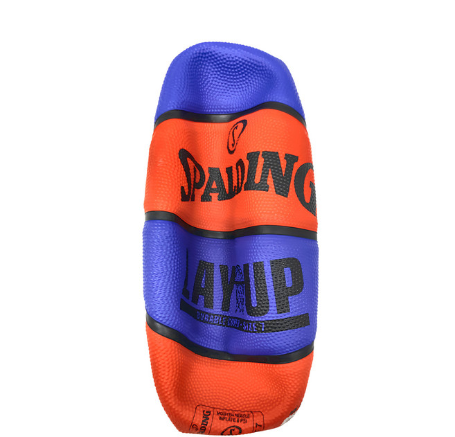 SPALDING 斯伯丁 LAY UP Wilson籃球 藍 + 紅 560~650g 橡膠, SPA84554, 1顆