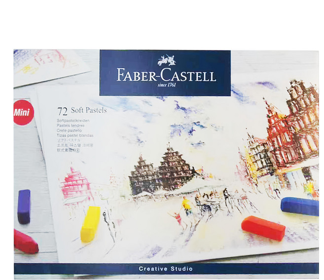 FABER-CASTELL 輝柏 軟性粉彩條, 72色, 1盒